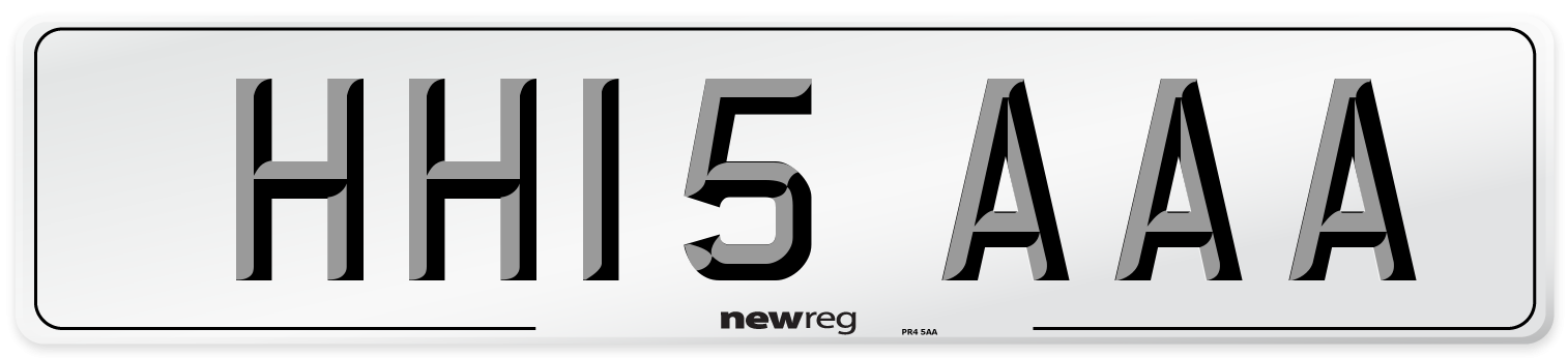 HH15 AAA Number Plate from New Reg